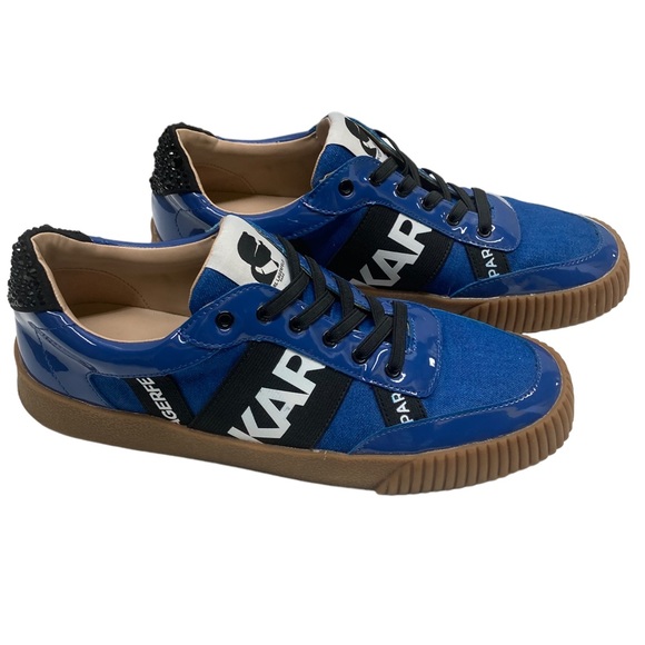 Karl Lagerfeld Shoes - Karl Lagerfeld Jaycee Logo Crystal blue sneakers size 8.5